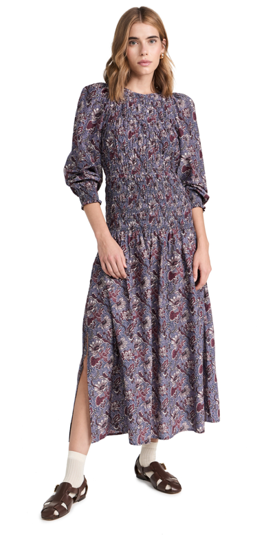 Apiece Apart Tuva Maxi Dress In Purple