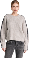 RAG & BONE INGRID CREW NECK PULLOVER OAT