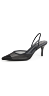 Reformation Whitnee Slingback Heels In Black