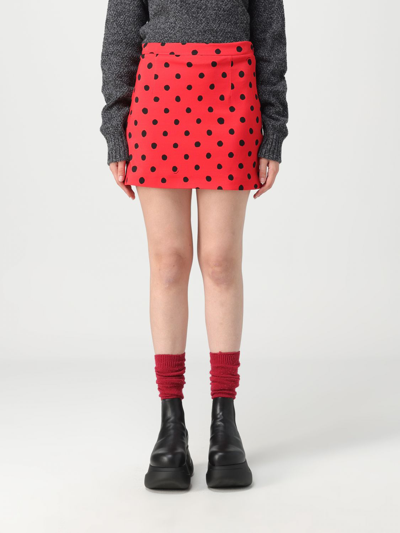 Marni Polka-dot Crepe Mini Skirt In Multi