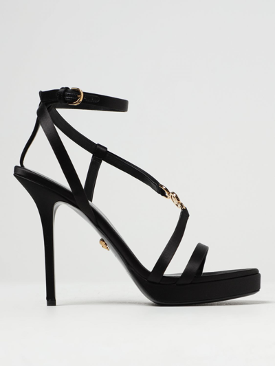 Versace Heeled Sandals  Woman Colour Black