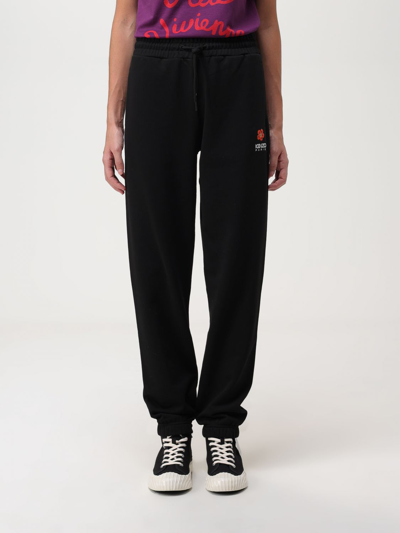 Kenzo Crest Logo Classic Track Trousers In Black