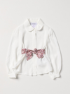 SIMONETTA SHIRT SIMONETTA KIDS COLOR WHITE,E67682001