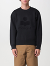 Isabel Marant Logo Intarsia Crewneck Sweater In Black