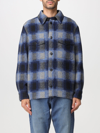 Isabel Marant Marant Kervon Checkered Overshirt In Blue