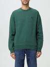 Maison Kitsuné Sweatshirt In Jersey With Patch In Green