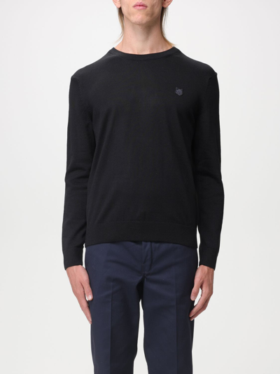 Maison Kitsuné Fox Patch Jersey In Black