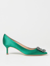 Manolo Blahnik Court Shoes  Woman In Turquoise