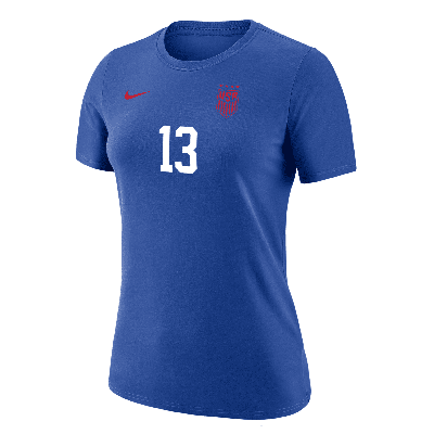 Nike Alex Morgan Uswnt  Women's Soccer T-shirt In Blue