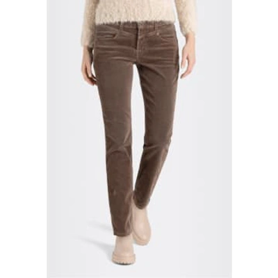 Mac Fawn Brown Slim Velvet Jeans