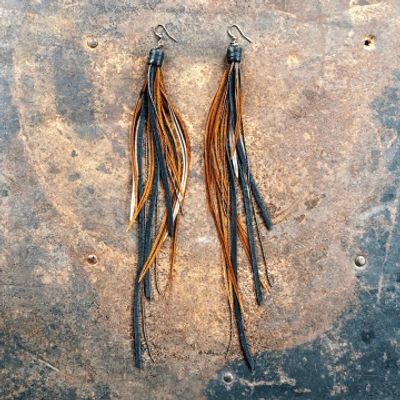 Astali Pirate Feather Earrings | Fawn