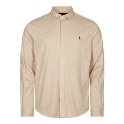 Polo Ralph Lauren Cotton Jersey Shirt In Beige