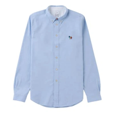 Ps By Paul Smith Long Sleeve Tailored Fit Shirt Bd Bs Zeb In Blue