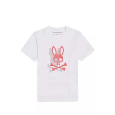 Psycho Bunny White Chicago Hd Dotted Graphic T Shirt
