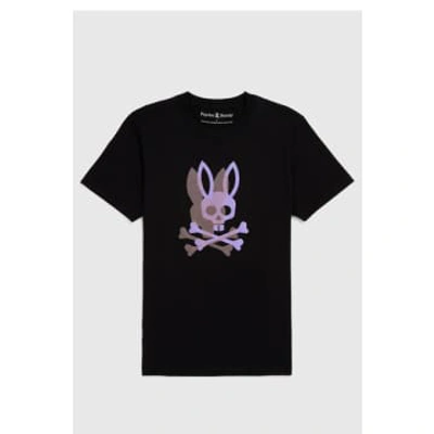 Psycho Bunny Black Chicago Hd Dotted Graphic T Shirt