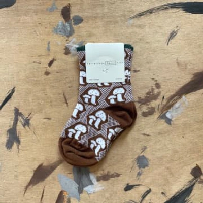 Hansel From Basel Gingerbread Mini Button Crew Socks