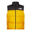 The North Face 1996 Retro Nuptse Vest In Gold