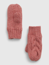 GAP TODDLER RECYCLED CABLE-KNIT MITTENS