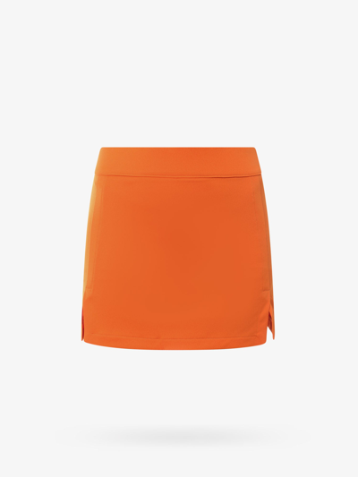 J. Lindeberg Amelie Skirt In Orange