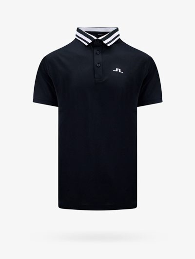 J. Lindeberg Ben Polo Shirt In Black