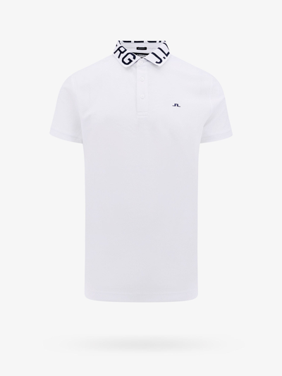 J. Lindeberg Gus Polo Shirt In White