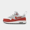 Nike Babies'  Kids' Toddler Air Max 1 Easyon Casual Shoes In Neutral Grey/university Red/white/black