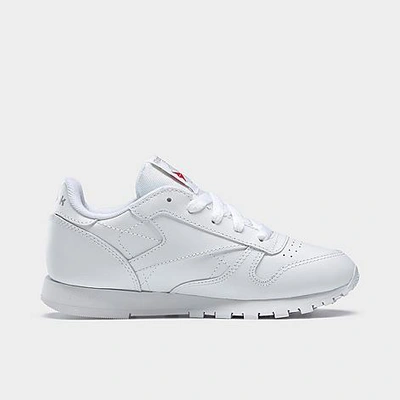 Reebok Little Kids' Classic Leather Hook-and-loop Casual Shoes In White