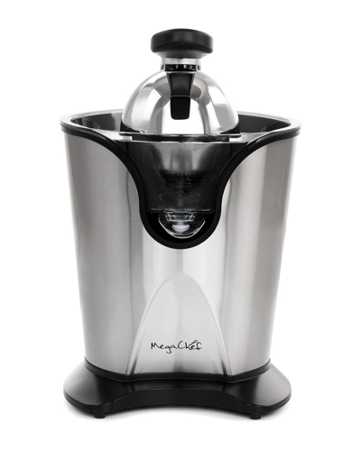 Megachef Stainless Steel Electric Citrus Juicer In Black