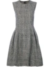 ERMANNO SCERVINO plaid print flare skirt dress,D312Q360SYG12166545