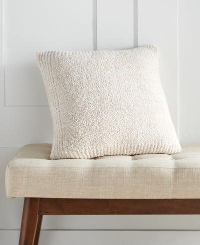 Hotel Collection Luxe Knit Decorative Pillow, 18" X 18", Exclusively At Macy's In Ivory