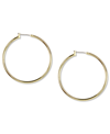Anne Klein Gold-tone Large Hoop Earrings In Gold