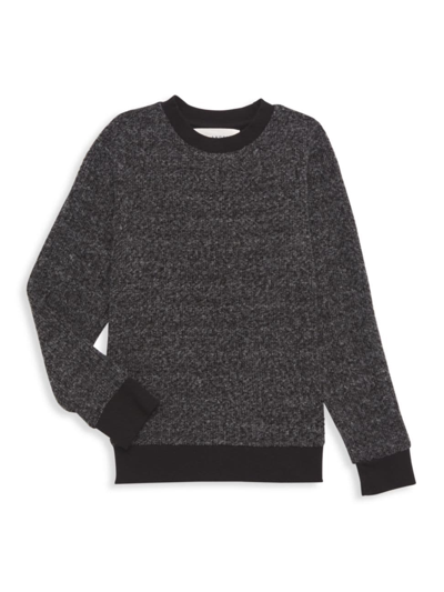 Sol Angeles Little Kid's & Kid's Brushed Boucle Sweatshirt In Black