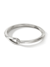 John Hardy Surf Hinged Bangle Bracelet In Silver