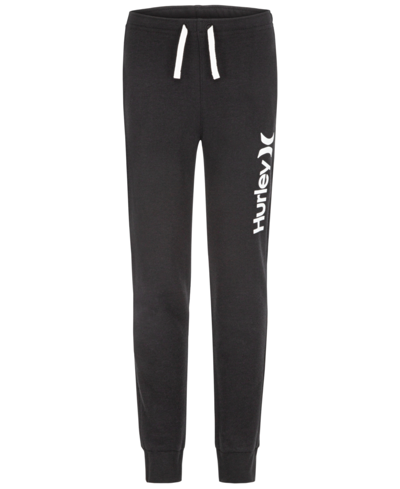 Hurley Big Girls One And Only Fleece Jogger Pants In Black