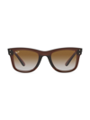 Ray Ban 0rbr0502s 6709cb Wayfarer Sunglasses In Brown