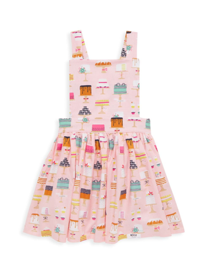 Worthy Threads Baby Girl's & Little Girl's Cake Print Pinafore Dress In Birthday Cake