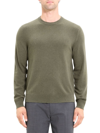 Theory Hilles Cashmere Crewneck Sweater In Green