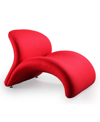 Manhattan Comfort Rosebud Accent Chair In Red
