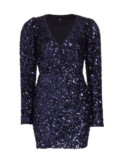 Line & Dot Women's Midnight Mini Dress In Dark Navy