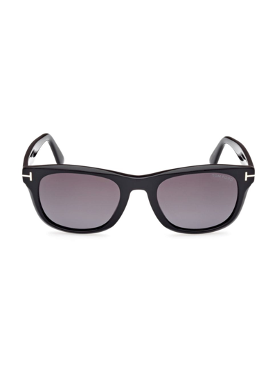 Tom Ford Men's Kendel 54mm Mirrored Sunglasses In Shiny Black Gradient