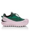 Moncler Men's Trailgrip Gtx Low-top Sneakers In Green Pink