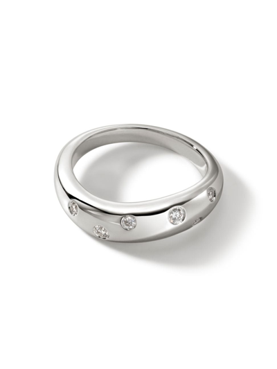 John Hardy Women's Surf Sterling Silver & Diamond Ring