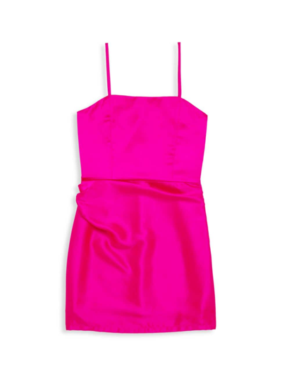 Katiej Nyc Kids' Girl's Madison Dress In Shocking Pink