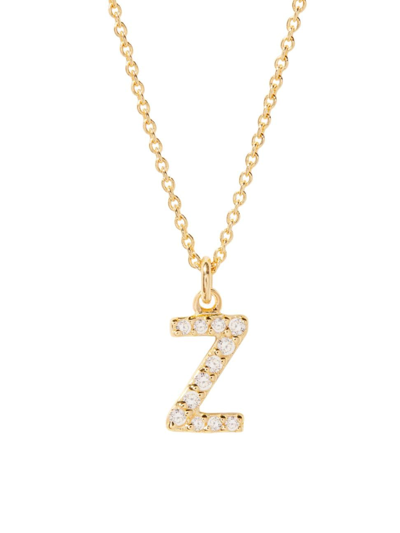 Brook & York Women's Blaire 14k-yellow-gold Vermeil & 0.3-0.11 Tcw Diamond Initial Pendant Necklace In Initial Z