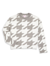 DESIGN HISTORY GIRL'S HOUNDSTOOTH SWEATER
