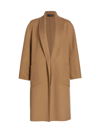 Lamarque Women's Thara Open-front Wool-blend Coat In Camel