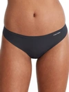Calvin Klein Invisibles Thong In Blue Graphite