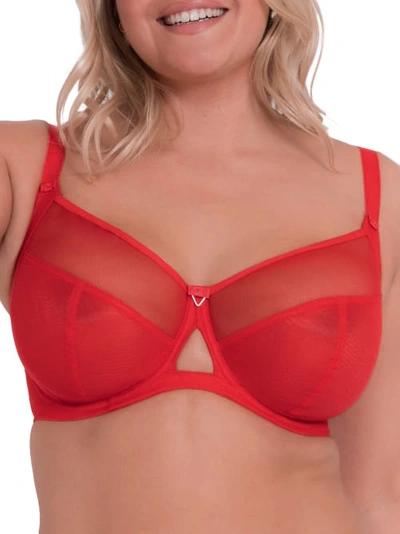 Curvy Kate Victory Side Support Bra In Poppy Red