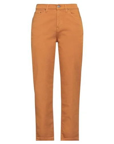 Haikure Woman Denim Pants Mustard Size 27 Cotton In Yellow