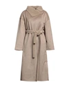 Collection Privèe Collection Privēe? Woman Coat Sand Size 8 Polyester In Beige